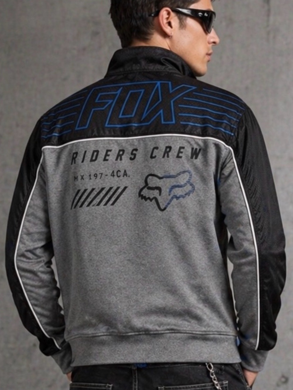 Fox Racing zip up sweatshirt Jacket Men’s Size Large